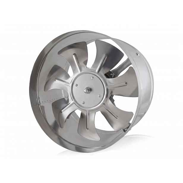 Kanálový ventilátor kovový, turbína 300 m³/h, ventilační, odsávací, 160 mm