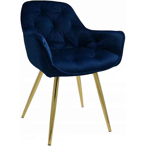 Křeslo Dankordesign Arten X Velur Granátové Nohy Zlaté