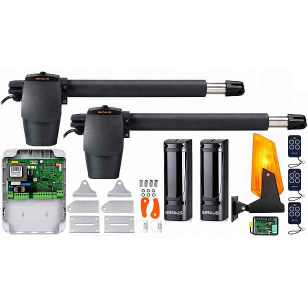 Pohon pro křídlovou bránu Genius G-bat 300 3 x dálkové ovládání, fotobuňka, maják