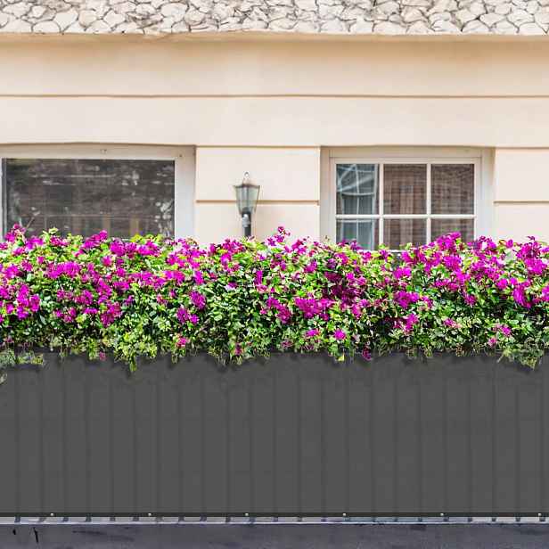 Závěs Na Balkon 75x300CM Antracit S Ochranou Soukromí