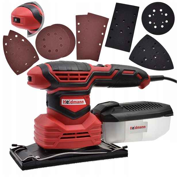 Excentrická Oscilační Bruska 1200W 3V1 Vyměnitelná 3x Pady Disky Nohy