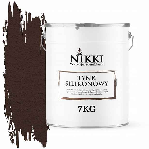 Silikonová Fasádní Omítka Čokoládová Hnědá Ral 8017 7KG Granulace 2.0mm