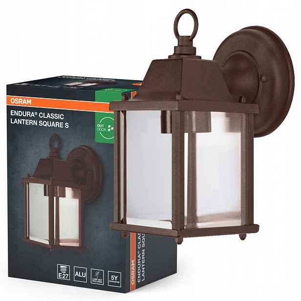 Zahradní nástěnné svítidlo Fasádní lampa Venkovní lampa E27 Hnědá IP43