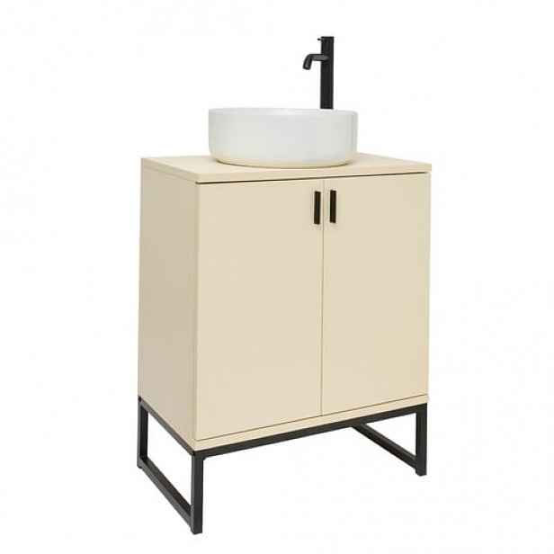 Ceramia Easy koupelnová skříňka s umyvadlem 60x73x36 cm jasmín mat EASYUMDD10