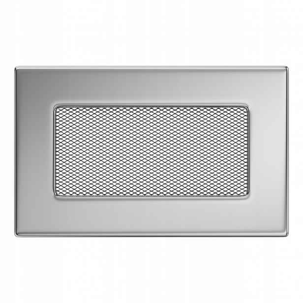 Ventilační krbová mřížka 11x17 niklovaná
