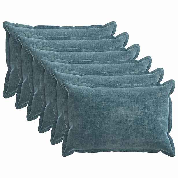 vidaXL Povlak na polštář 6 ks HOUTEN Modrá 30 x 50 cm