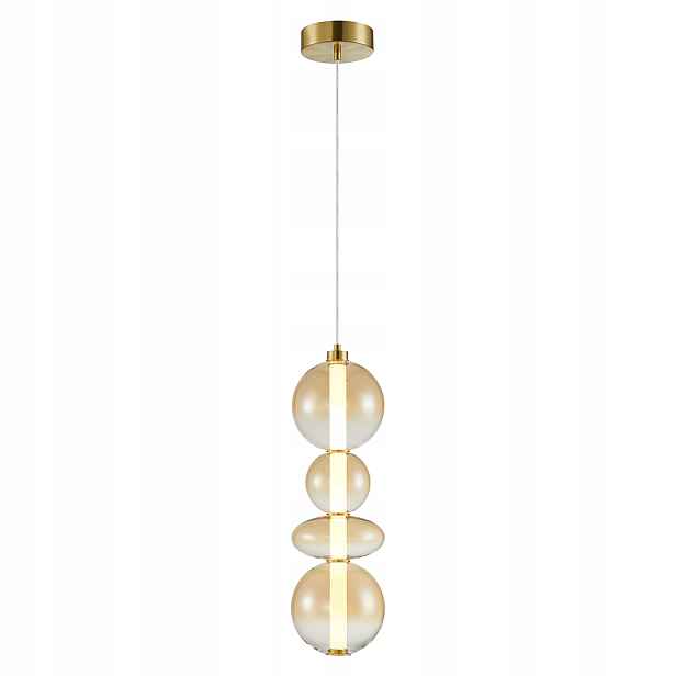 Závěsná lampa Milagro Daphne Amber ML0346 Led 36W 3000K zlatá jantarová