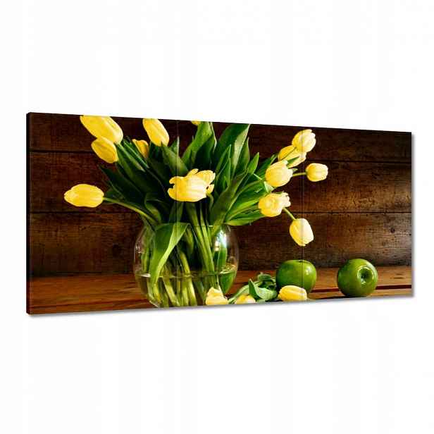 Obrazy 120x60 Žluté tulipány