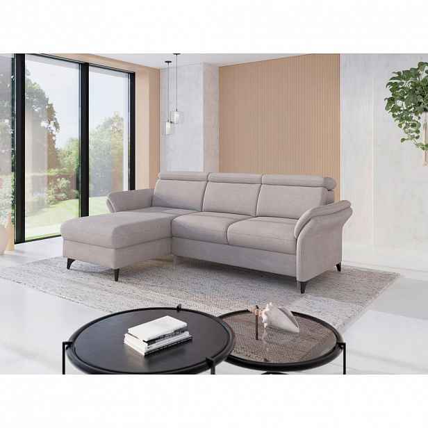 Sit & More ROHOVÁ SEDAČKA, textil, barvy stříbra
