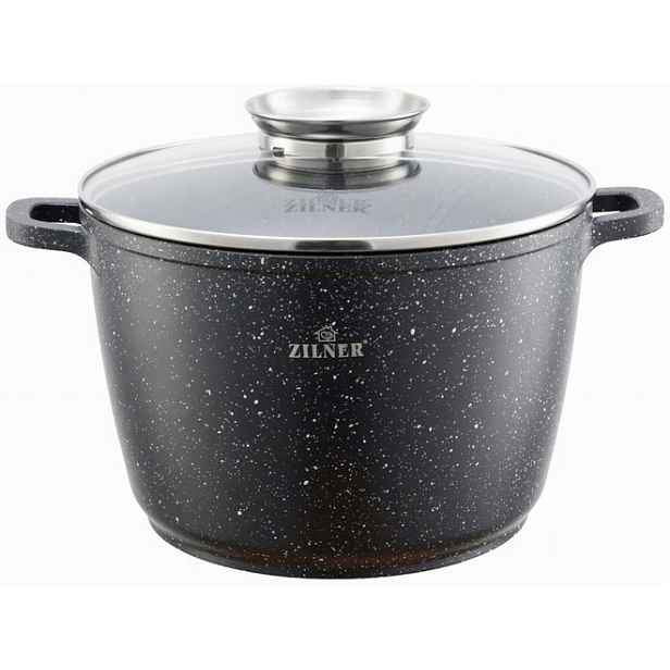 Hluboký Hrnec Mramorový kotlík 6.2L Indukce a plyn Zilner