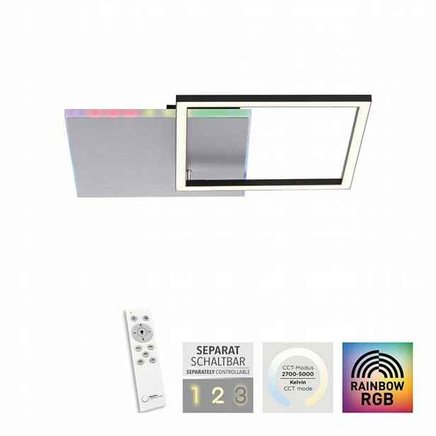 Leuchten Direkt 11327-95 Rgb Rainbow Změna barvy Černo-stříbrná Renda
