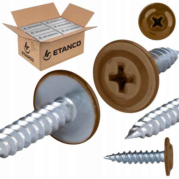 Podložkové vruty do dřeva 4,2 x 19 mm Ral 8003 2000 ks Etanco Gm-s
