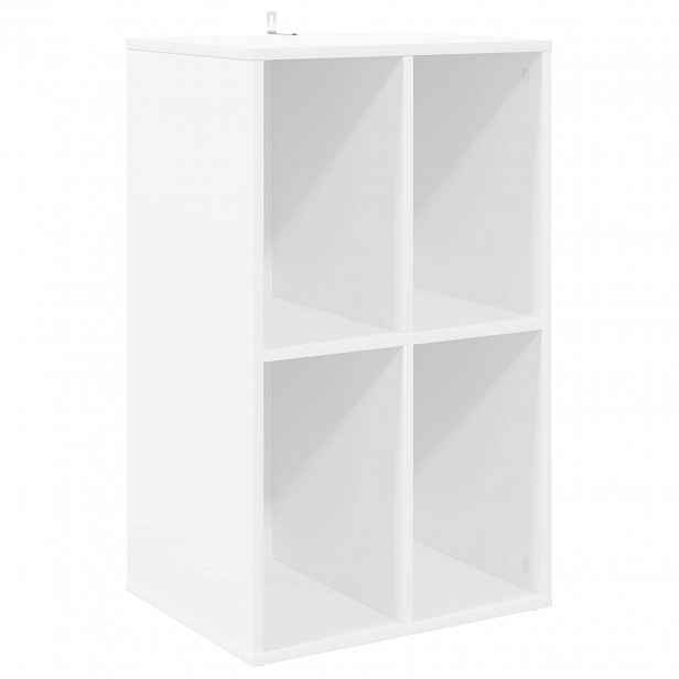 vidaXL Skříň na gramofonové desky Bílá 44,5 x 36,5 x 74,5 cm