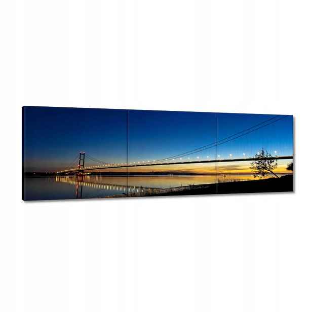 Obrazy 120x40 Noční most fotografie
