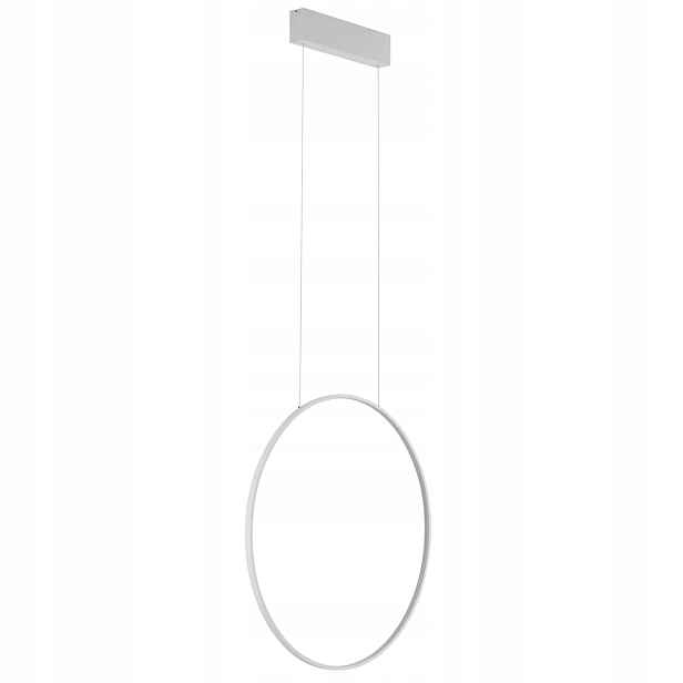 Závěsná Lampa Circolo Led M Bílá 21W 3000K glamour ring do jídelny