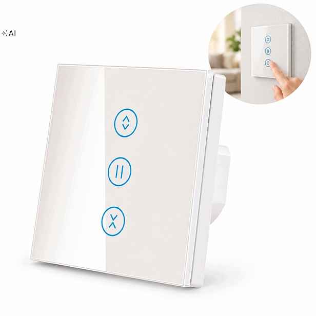 Dotykový Spínač Žaluzií Bílý Vypínač Pro Rolety Wifi Led