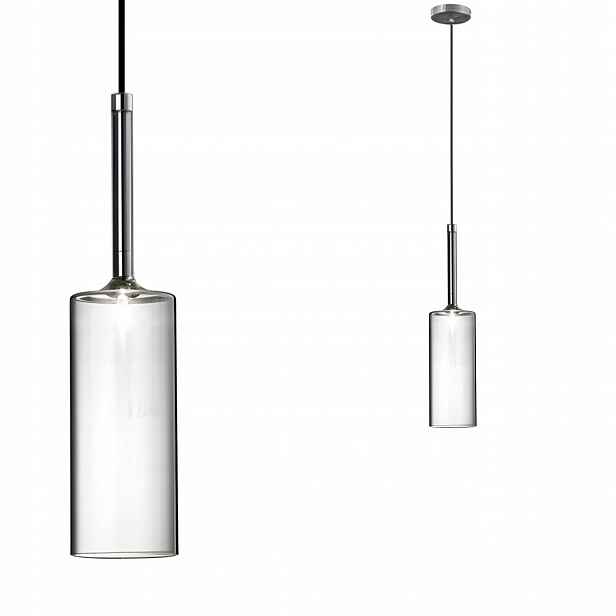 Skleněná závěsné stropní svítidlo Skleněná Šedá Grey C G4 8CM