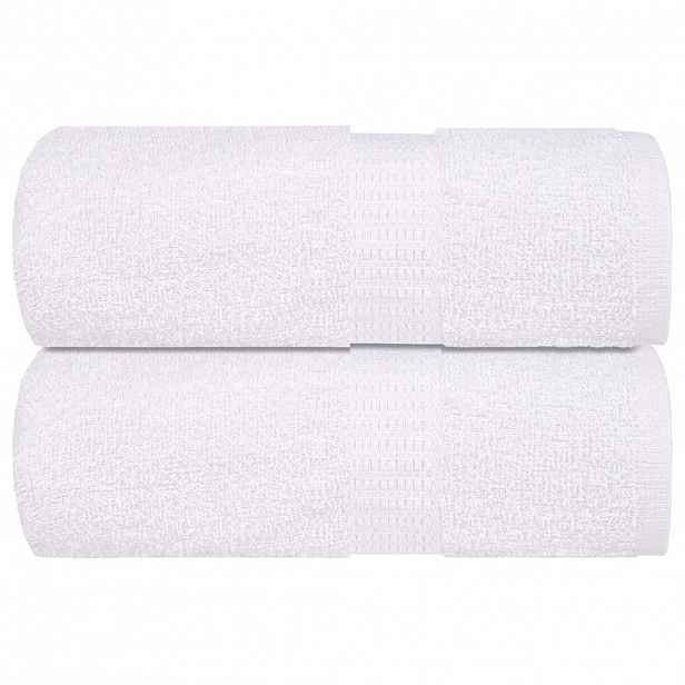 vidaXL Ručníky pro hosty FROGN 2 ks bílé 30x50 cm 360 g/m²