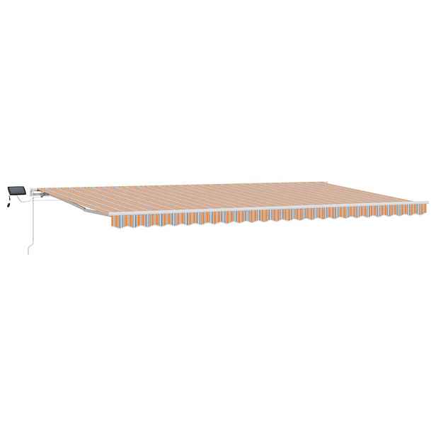vidaXL Stahovací markýza Vícebarevný 600 × 350 cm Látka a hliník