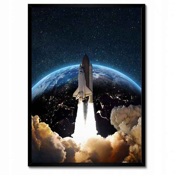 Plakáty v rámu 50x70 Start rakety do vesmíru