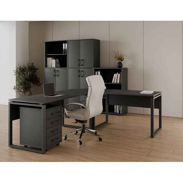 Kancelářská sestava NEJBY GIANNI PREMIUM 1, antracit