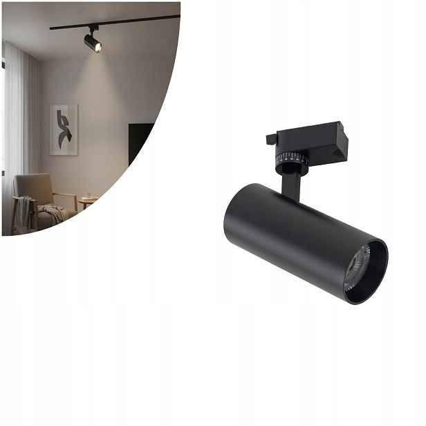 Jednofázová Led spotová lampa Tracer Black Cct 18189 Tk 20W