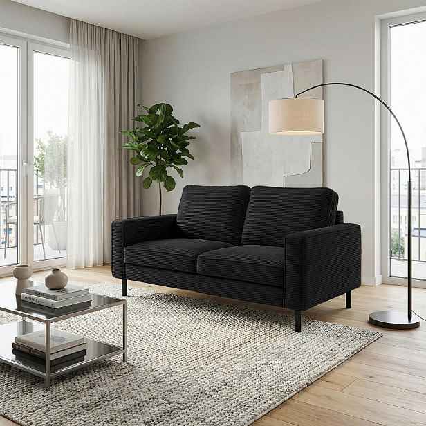 Livetastic DVOUMÍSTNÁ POHOVKA, textil, černá