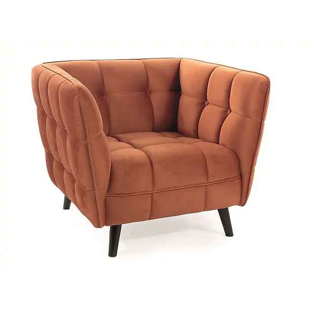 Casarredo Čalouněné křeslo KASI VELVET 1 - skořicová