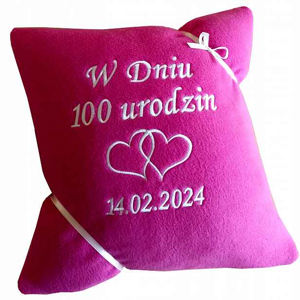 Dárek k 100. narozeninám sto let pro babičku a dědečka ženy Polštář