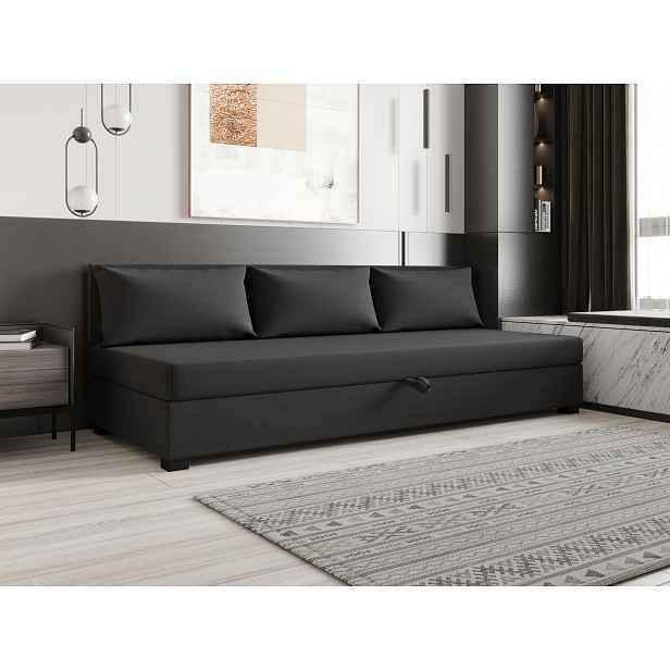 Jednolůžková postel 80x195 ZAJDA BIZ 1 s úložným prostorem - šedá