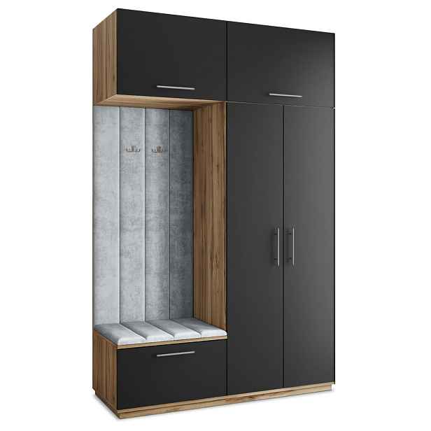 MASSENO MODERNÍ PŘEDSÍŇOVÁ SKŘÍŇ REMA, 150/240/60 cm, dub Wotan