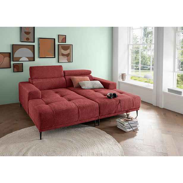 P & B POHOVKA BIG SOFA, textil, červená