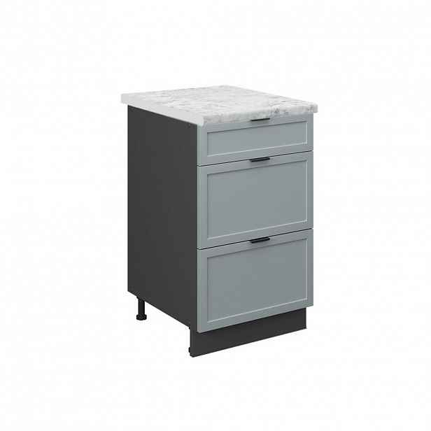 Vicco SPODNÍ SKŘÍŇKA KUCHYŇSKÉ LINKY Fame-Line, Světle modrošedá/Antracit, 50 cm, PD Mramor