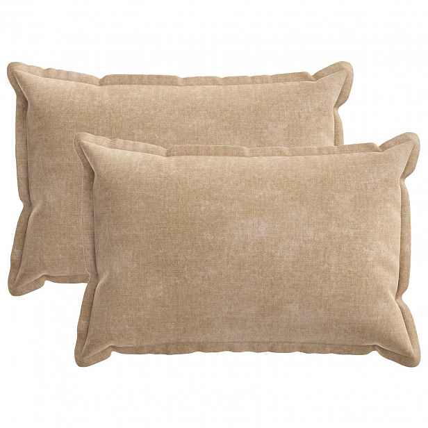 vidaXL Povlak na polštář 2 ks HOUTEN Taupe 30 x 50 cm