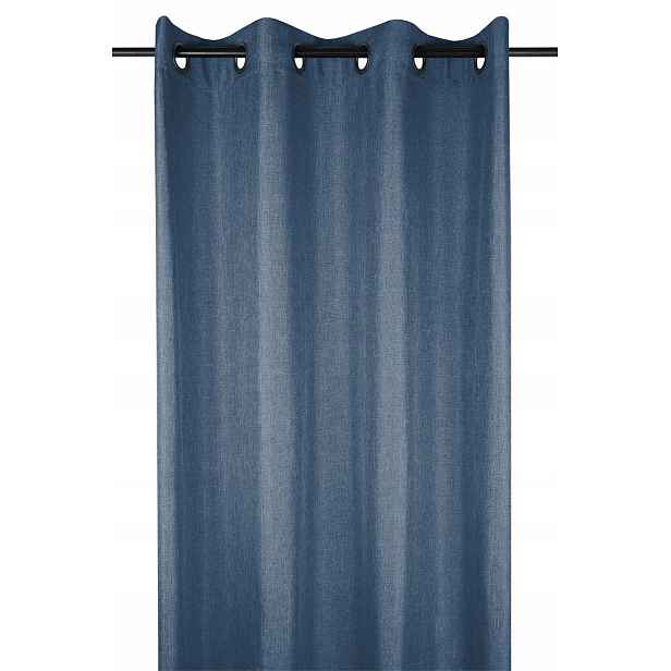 Závěs Na Průchodkách 140 X 260 CM, Tmavě Modrá, 100, Polyester
