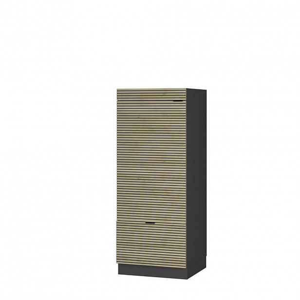 Vicco VYSOKÁ SKŘÍŇ Fame-Line, Dubový panel/Antracit, 60 cm
