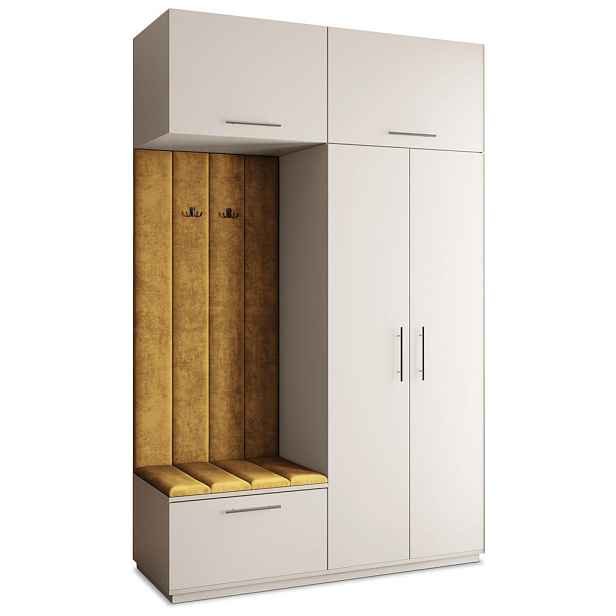 MASSENO MODERNÍ PŘEDSÍŇOVÁ SESTAVA REMA, 150/240/60 cm, kašmírová