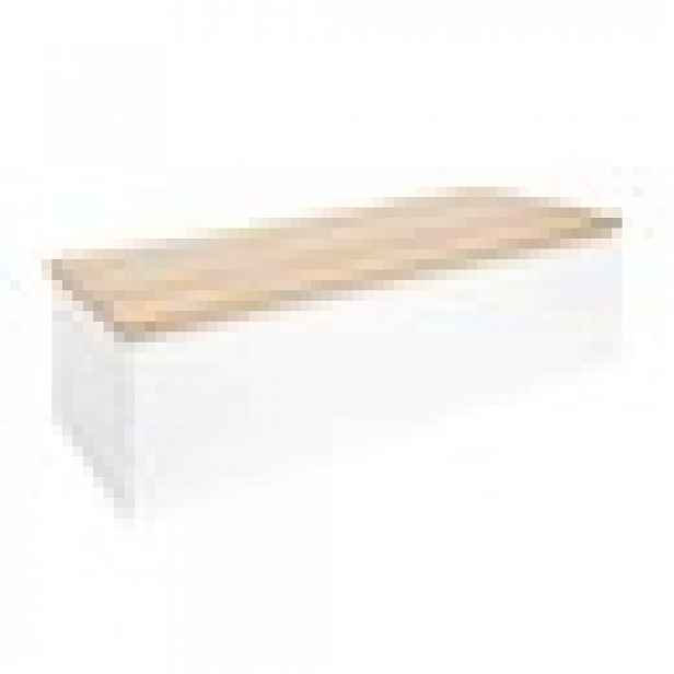 Koupelnová skříňka s krycí deskou SAT B-WAY 119x30x45 cm bílá lesk BWAY120WDOAK