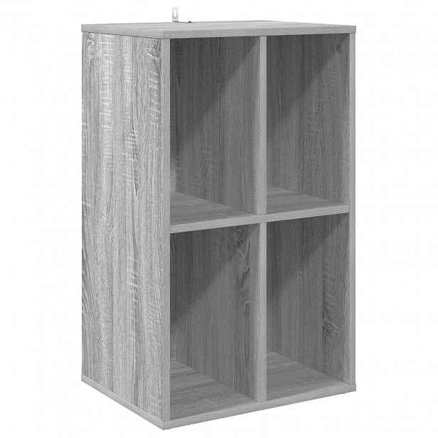 vidaXL Skříň na gramofonové desky Šedý Sonoma 44,5 x 36,5 x 74,5 cm