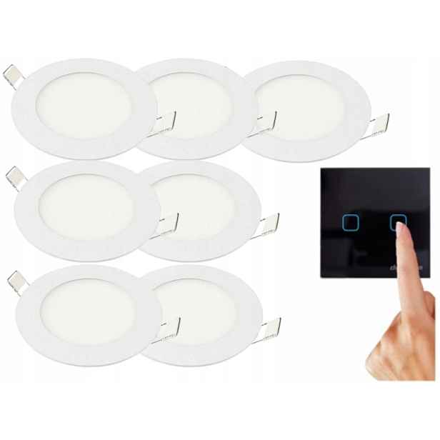 Sada Tenký panel Led svítidlo 3W 7x Vypínač