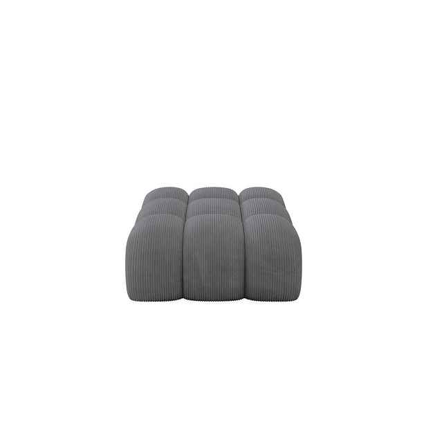 ALTDECOR TABURET OLEA-PUF 91x87x44 cm Tmavě šedá Manšestr