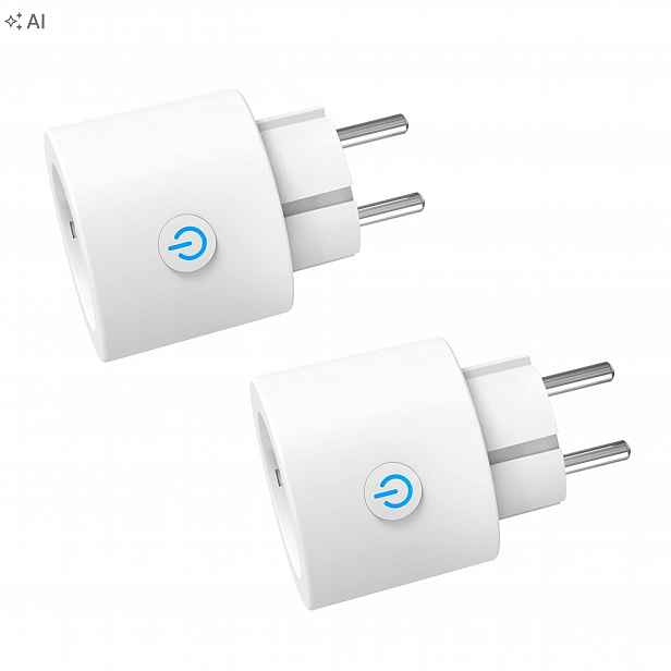 Antela Inteligentní zásuvka WiFi 16A Smart Plug Měření energie Časovač 2-PAK