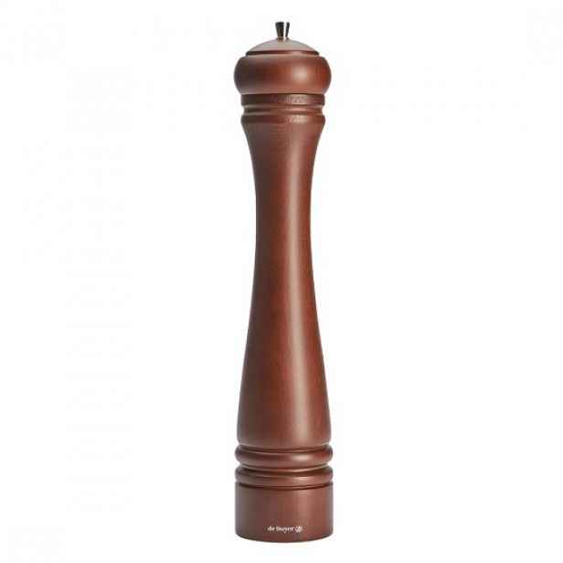 Dřevěný mlýnek na pepř, 40 cm, "Java", Dark - de Buyer