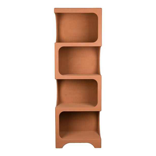 Knihovna v terakotové barvě 60x181x37 cm Dundee – Dutchbone
