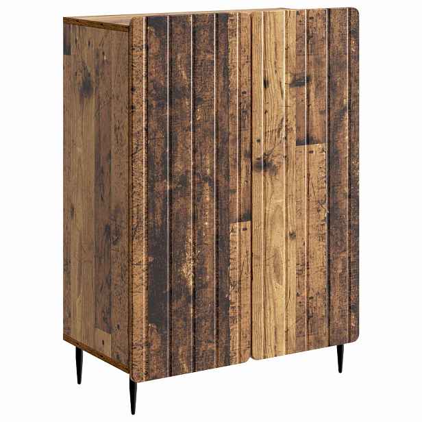 vidaXL Servírovací skříň Staré dřevo 66 x 34,5 x 92 cm