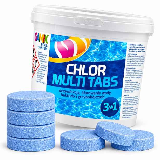 Chlor Multi Tabs 3V1 5 Kg Tablety 25X200 G Na Čistou Vodu V Bazénu Best Way