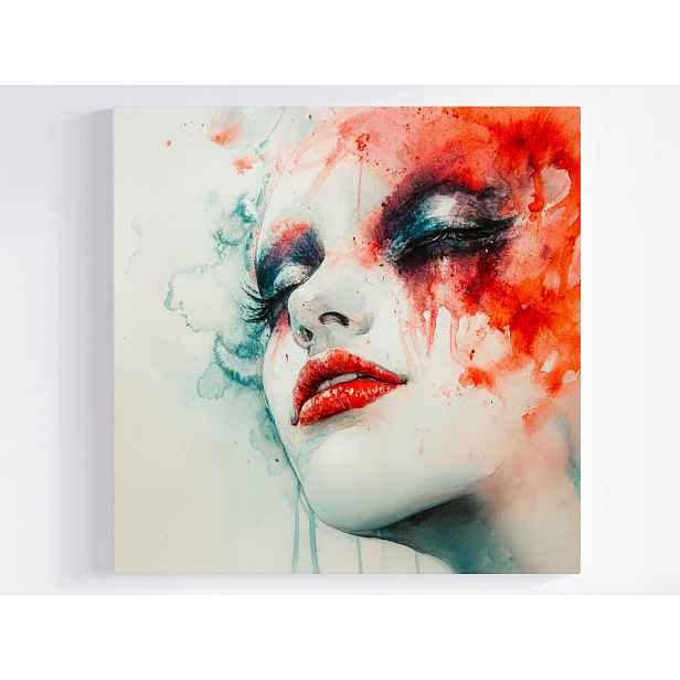 Obraz Na Plátně Canvas Portrét Postava Žena Tvář Abstrakce 50x50