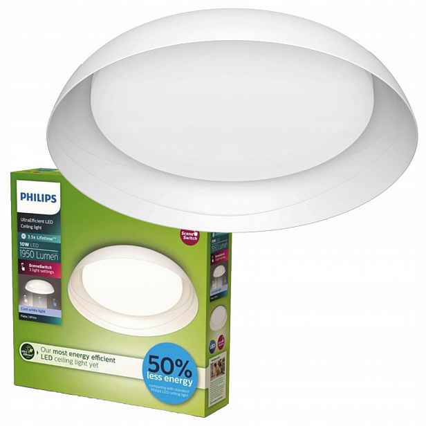 Stropní Svítidlo Stropní Svítidlo Led 10W 1950lm 4000K SceneSwitch Bílá Philips