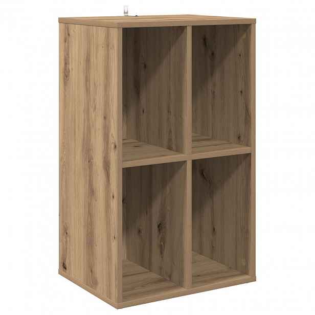 vidaXL Skříň na gramofonové desky Dub artisan 44,5 x 36,5 x 74,5 cm