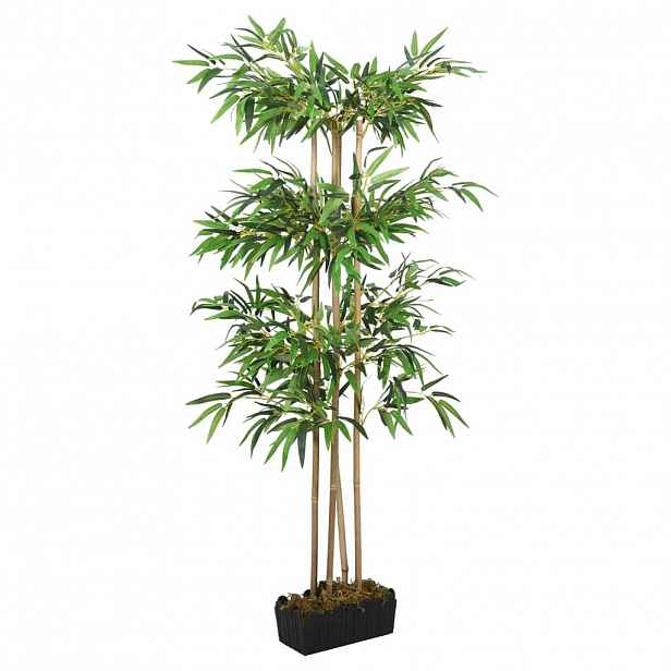 vidaXL Umělý bambus 1 216 listů 180 cm zelený